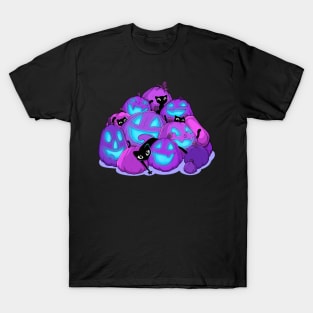 Black Cats in the Purple Pumpkin Patch T-Shirt